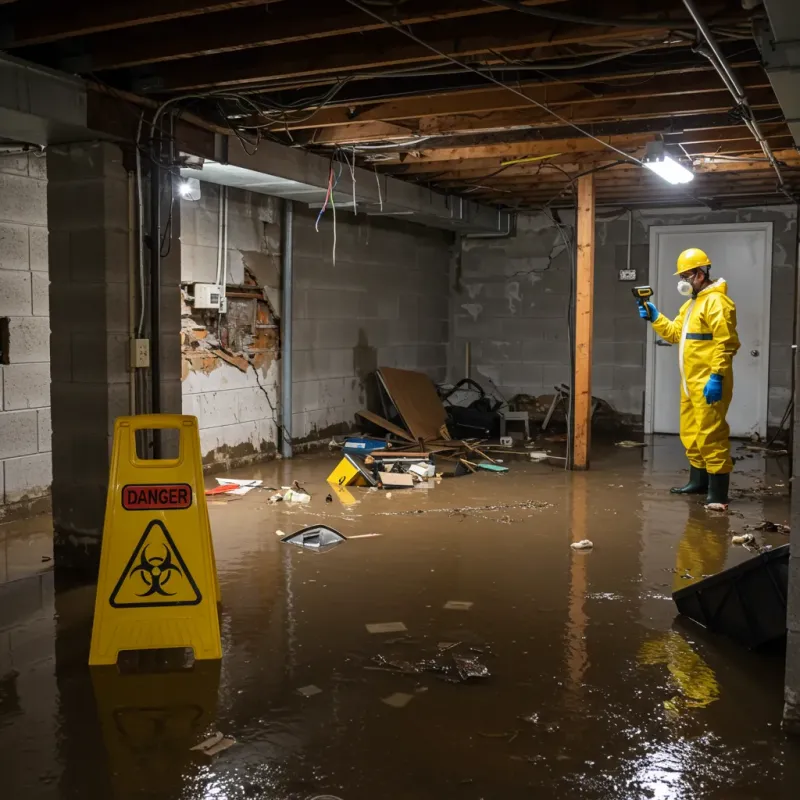 Flooded Basement Electrical Hazard in La Vernia, TX Property